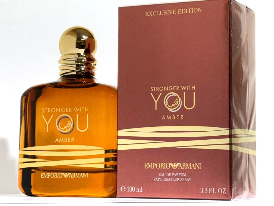 Emporio Armani Stronger With You Amber Eau de Parfum Unisex 3.4 oz / 100ml Authentic